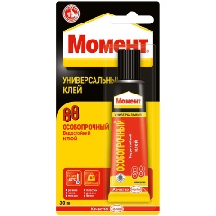 Изображение товара Универсальный клей Момент 88 Особопрочный 30 мл для различных материалов