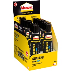 Изображение товара Клей универсальный Момент Классик гель, 30 мл в шоубоксе