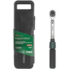 Изображение товара Ключ динамометрический ROCK FORCE "Premium" 1-25Нм, 1/4"
