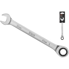 Изображение товара Ключ комбинированный PRO STARTUL 12мм трещоточный (PRO-7012) (сатинированное покрытие, 72 зуба)