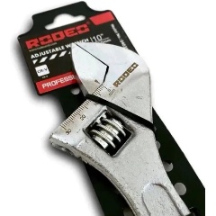 Изображение товара Ключ разводной гаечный хромованадиевый 10", 250мм Rodeo (захват 0-30мм)