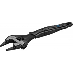 Изображение товара Ключ разводной с тонкими губками КОБАЛЬТ 200 мм, ширина захвата 40 мм, двухкомпонентная рукоятка CR-V, подвес (798-072)