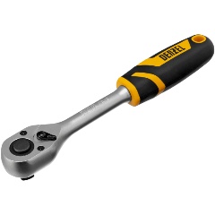 Изображение товара Ключ-трещотка 1/2", 90 зубьев, с быстрым сбросом, CrV, DENZEL, 14033