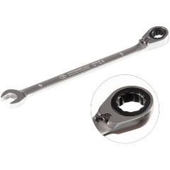 Изображение товара Ключ трещоточный KING TONY комбинированный с реверсом 8 мм