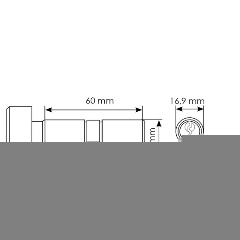 60ck sn ключевой цилиндр с заверткой 60 мм