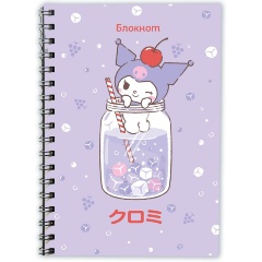 Изображение товара Книга Блокнот. Куроми (А6, 56 л., на пружине, коктейль)