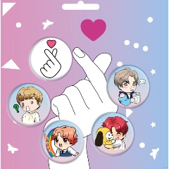 Изображение товара Книга K-POP. Набор из 5 значков