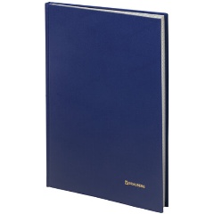 Изображение товара Книга учета BRAUBERG 144 л., клетка, твердая, бумвинил, блок офсет, А4 (200х290 мм)