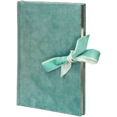 Изображение товара Записная книжка А5 140x190 мм 80 л. лин. LOREX DARLING тв. обл. бирюз., без отд., ляссе бант