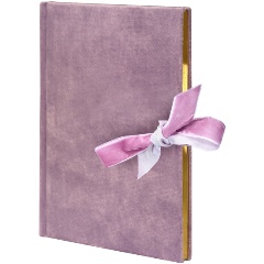 Изображение товара Записная книжка А5 140x190 мм 80 л. лин. LOREX DARLING тв. обл. лаванда, без отд., ляссе бант