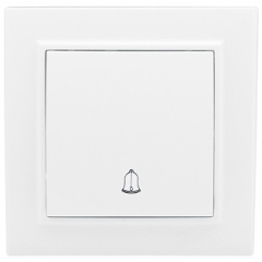 Изображение товара Кнопка звонка EKF СП Минск 10А белый модель ERV10-026-10