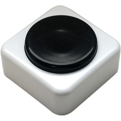 Изображение товара Кнопка звонка (выключатель для бытовых электрических звонков) Тритон ВЗ1-01 бел.