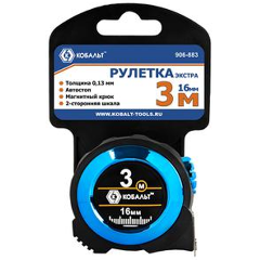Изображение товара Профессиональная рулетка КОБАЛЬТ ЭКСТРА 3м 906-883