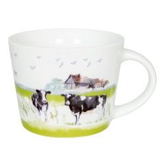 Изображение товара Кружка Koenitz Коровы из фарфора с рисунком для дома и подарка