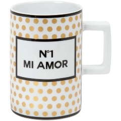 Изображение товара Кружка Koenitz Mi amor 320 мл фарфор белая стильная подарочная