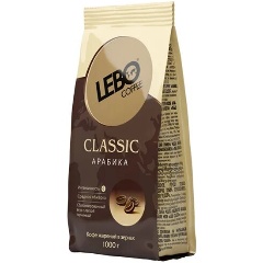Изображение товара Кофе в зернах LEBO Арабика среднеобжаренный "LEBO Classic" 1 кг