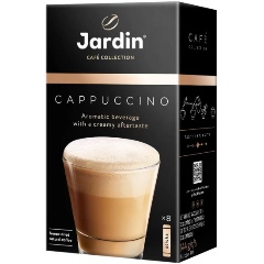 Изображение товара Кофейный напиток JARDIN Cappuccino 3в1, растворимый, в стиках, 8 шт