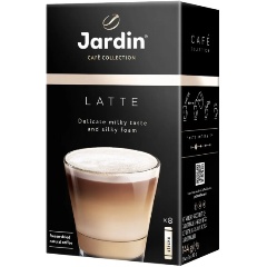 Изображение товара Кофейный напиток JARDIN Latte 3в1, растворимый, в стиках, 8 шт