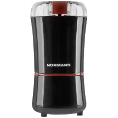 Изображение товара Кофемолка ACG-222 NORMANN (200 Вт, 50 г, чаша и нож - нержавеющая сталь, щёточка, для кофе и специй)