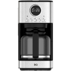 Изображение товара Кофеварка BQ CM1007 капельная стальная/черный с функциями автоподогрева и таймера