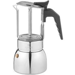 Изображение товара Кофеварка гейзерная AGNESS "verre", 200 мл. на 4 чашки