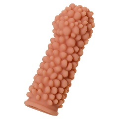 Изображение товара Насадка KOKOS на фаллос с пузыриками по всей поверхности Extreme Sleeve 008 M-size - 14,7 см.