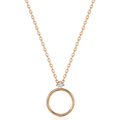 Изображение товара Колье Estet Jewelry 40 из красного золота 585 с фианитом