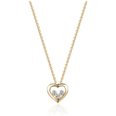 Изображение товара Колье 01Л132380 Estet Jewelry из желтого золота с фианитами