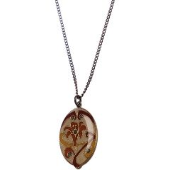 Изображение товара Колье Clara Bijoux Лилия B77327 BR — бижутерия с эмалью для женщин