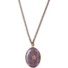 Изображение товара Колье Clara Bijoux Незабудки B75787-7D V для женщин элегантное украшение с эмалью