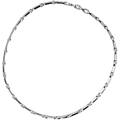 Изображение товара Мужское стальное колье Bikkembergs HAN02WW 50 см стильный аксессуар
