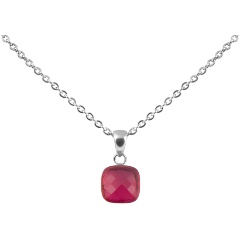 Изображение товара Колье QUDO Firenze light fuchsia 400303.1 R/S — украшение для женщин с натуральным камнем