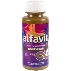 Изображение товара Колер универсальный Alfavit № 28, 100 мл, кофейный