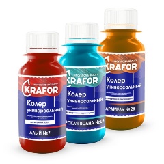 Изображение товара Универсальный колер Krafor №10 фуксия 450 мл для красок и стройматериалов