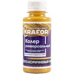 Изображение товара Колер универсальный Krafor №3, желто-коричневый, 100 мл