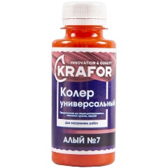 Изображение товара Колер универсальный Krafor №7, алый, 100 мл