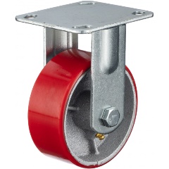 Изображение товара Колесо Стелла-техник N29125CPUF d=125мм, чугун/полиуретан, неповоротное, игольчатый, г/п=250кг