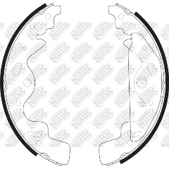 Изображение товара Комплект тормозных барабанных колодок NiBK FN0628 для LAND ROVER Freelander 4 шт