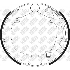 Изображение товара Барабанные тормозные колодки NiBK FN0644 для Hyundai KIA задний мост 4 шт