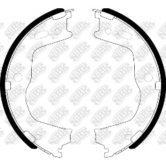 Изображение товара Колодки тормозные барабанные NIBK FN0666, 4 шт