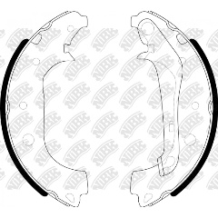 Изображение товара Колодки тормозные барабанные NIBK FN0678, 4 шт