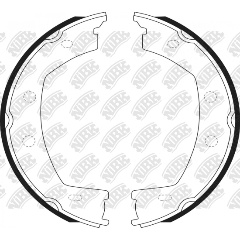 Изображение товара Колодки тормозные барабанные NIBK FN0708, 4 шт