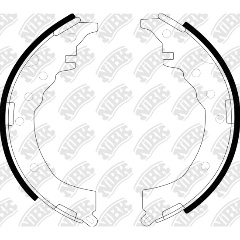 Изображение товара Набор тормозных барабанных колодок NIBK FN2338 для Toyota, 4 шт