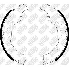 Изображение товара Колодки тормозные барабанные NiBK FN2389, 4 шт