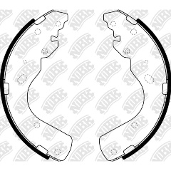 Изображение товара Колодки тормозные барабанные NIBK FN3416 4 шт для Nissan, Mazda, Ford