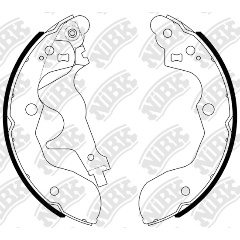 Изображение товара Набор тормозных колодок барабанных NIBK FN9801 для SUZUKI SX-4, SX4 S-CROSS, ERTIGA