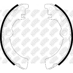 Изображение товара Колодки тормозные барабанные NiBK FN9944, 4 шт