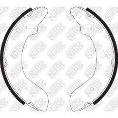 Изображение товара Колодки тормозные барабанные NiBK FN9967 для Nissan Mazda Subaru Suzuki