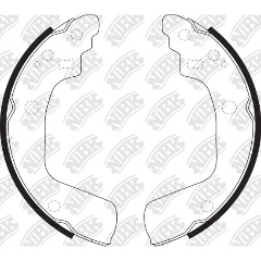 Изображение товара Колодки тормозные барабанные NIBK FN9969 для SUZUKI SWIFT III 4 шт