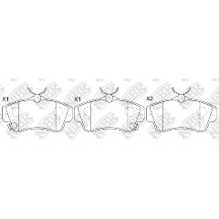 Изображение товара Тормозные дисковые колодки NiBK PN0154 для CHRYSLER PT Cruiser 4 шт